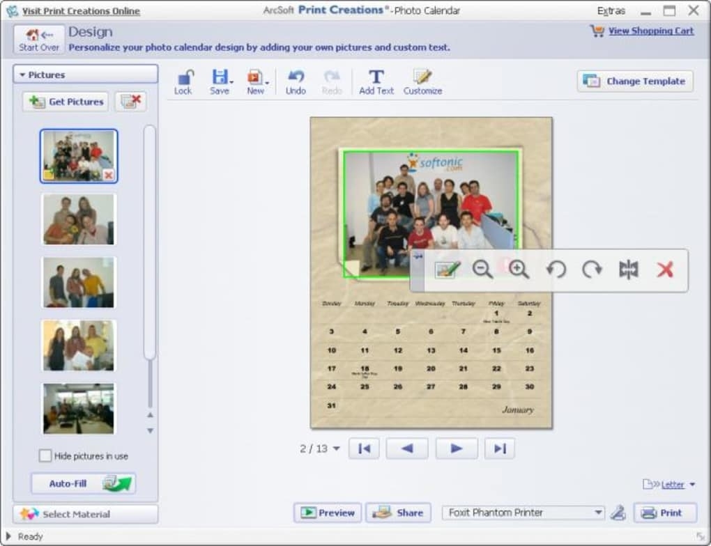 Arcsoft Print Creations 3 - Download Calendar Printing Software For Windows 7