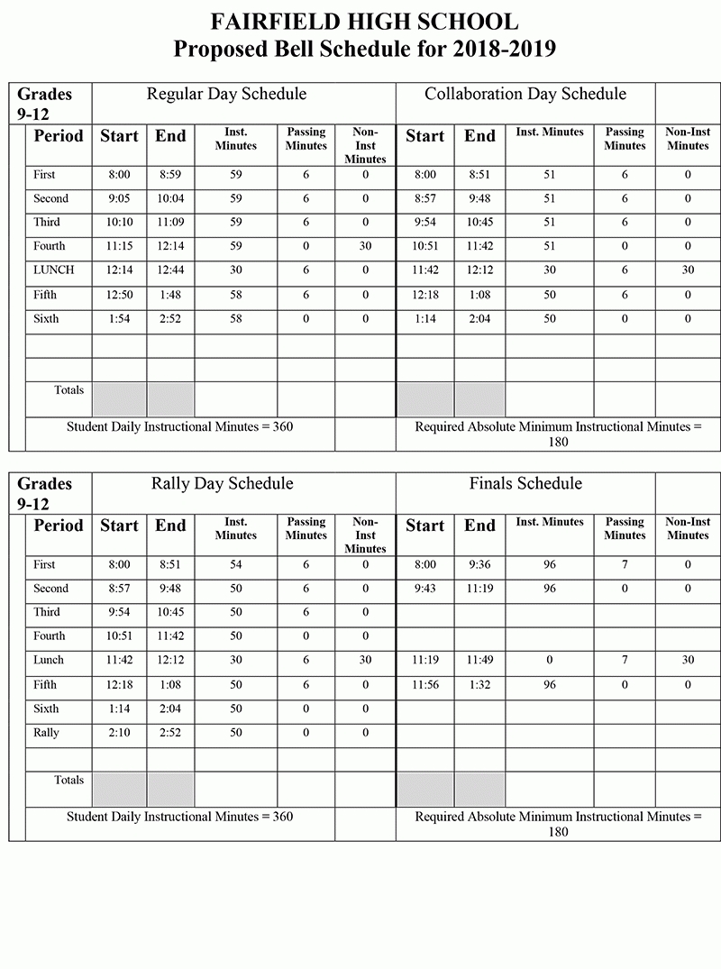 Bell Schedule 2019/2020 Remarkable B Gale Wilson School Calendar