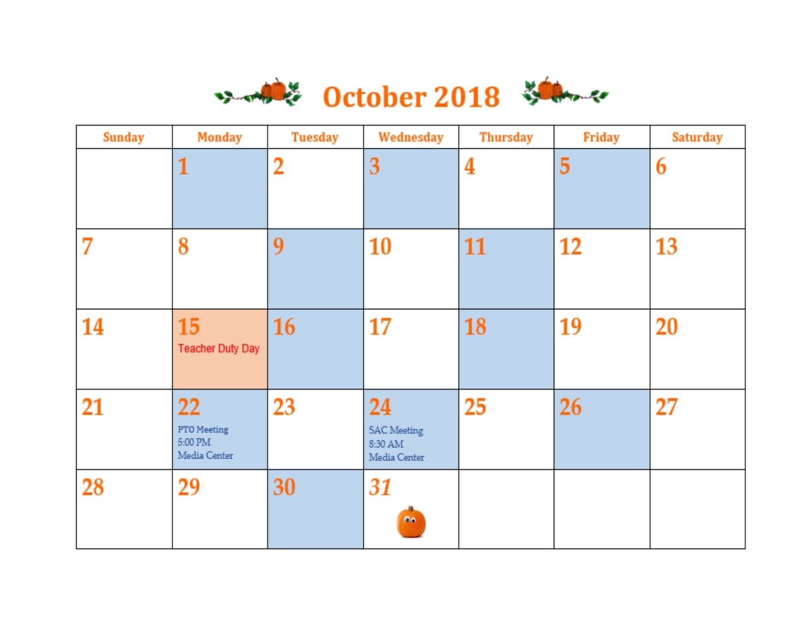 Bell Schedule - Three Oaks Middle School G Weaver Hipps School Calendar