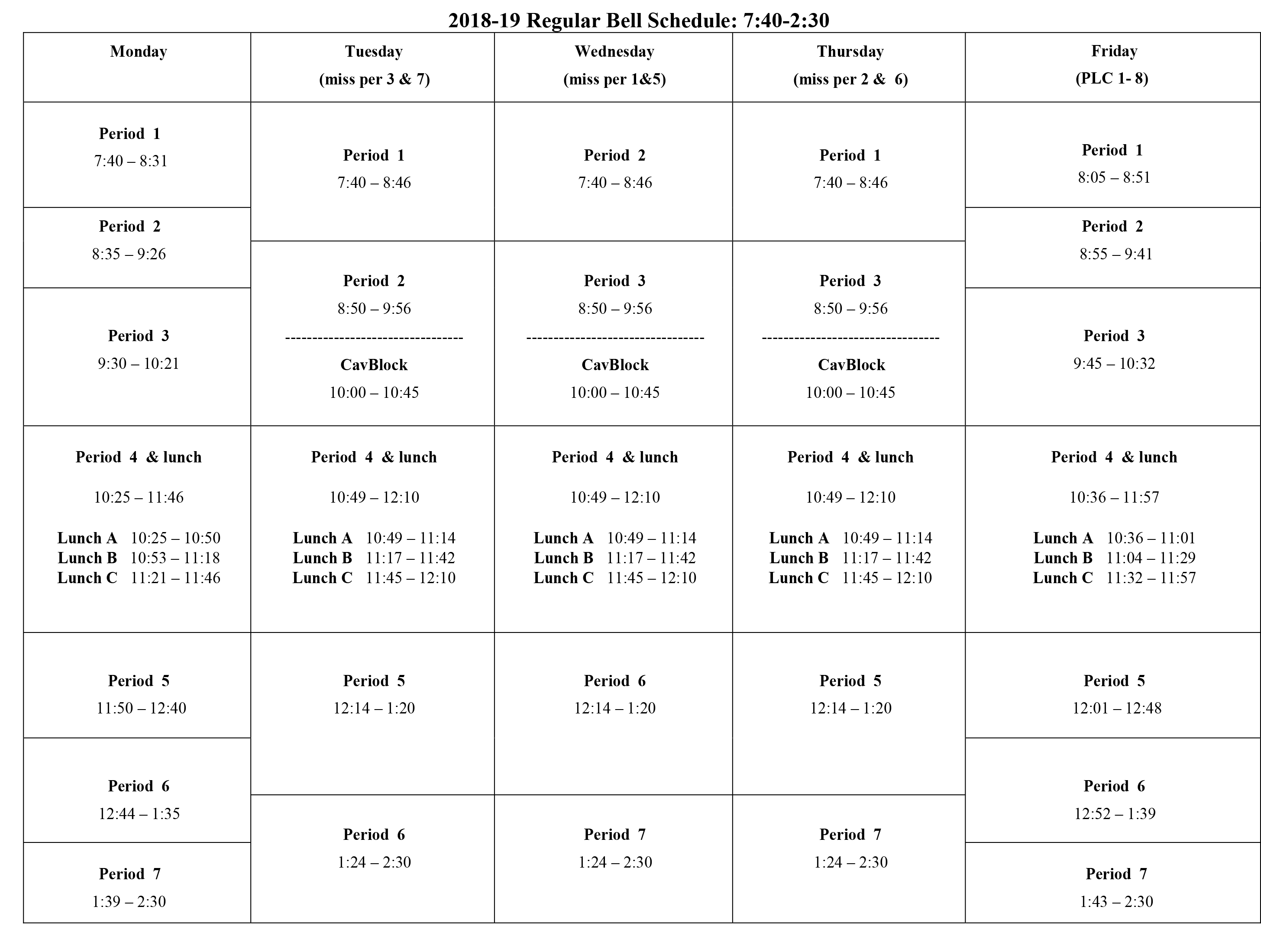 Bell Schedules - Hollis Brookline High School Sau 9 School Calendar