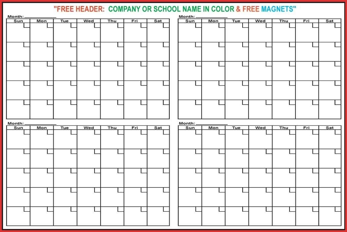 Best Of 4 Month Calendar Template | Job Latter 4 Month Free Calendar Template