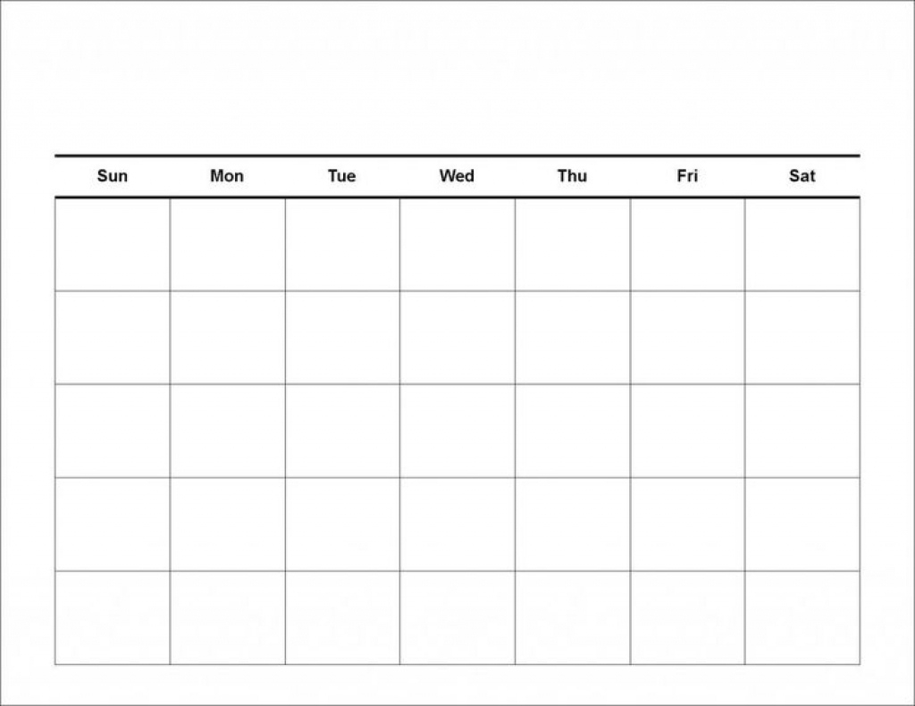 Blank 4 Week Calendar Template | 2019 Calendar Template Design 4 Week Calendar Blank