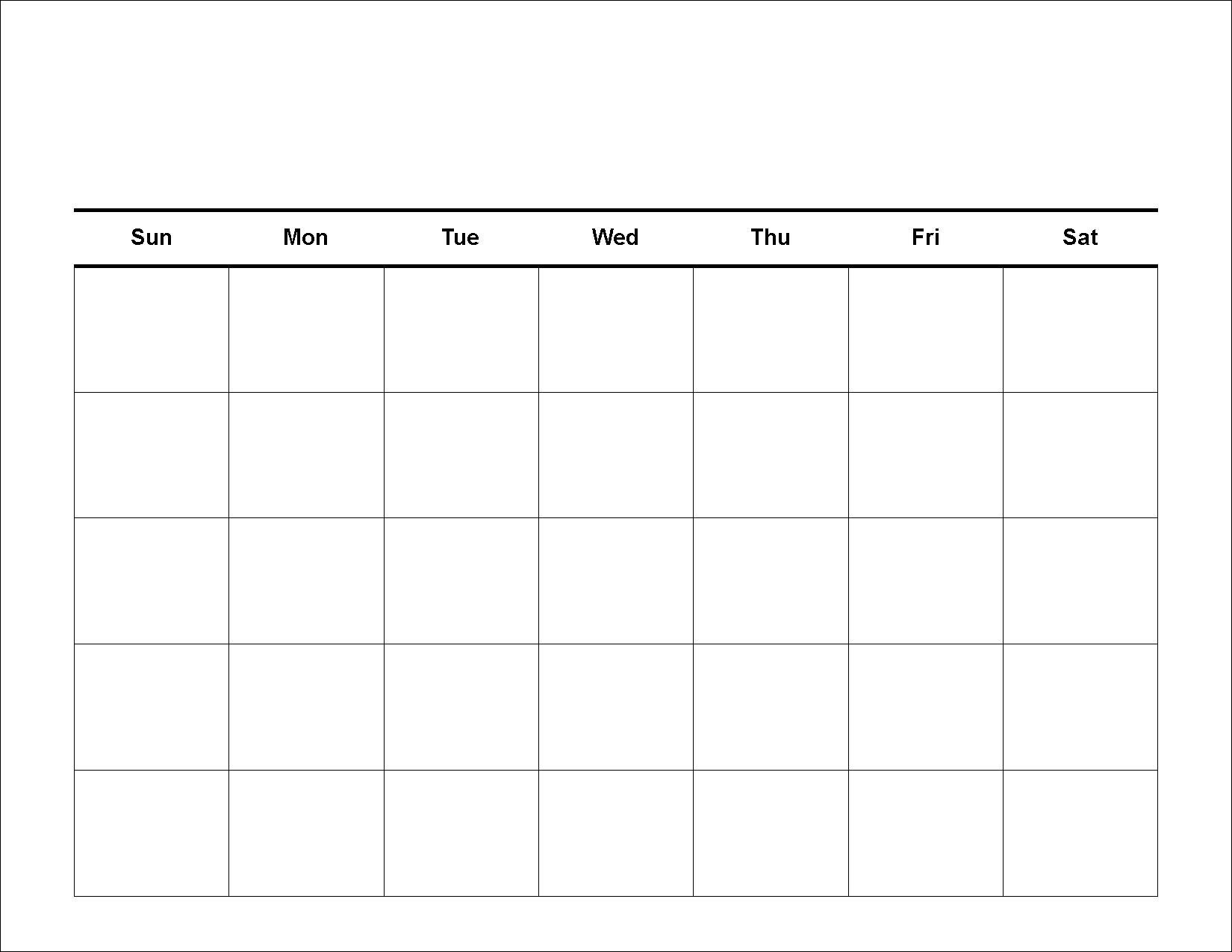 Blank Calendar 5 Day Week | Blank Calendar Template Blank Calendar 5 Dashing Blank Calendar 5 Weeks