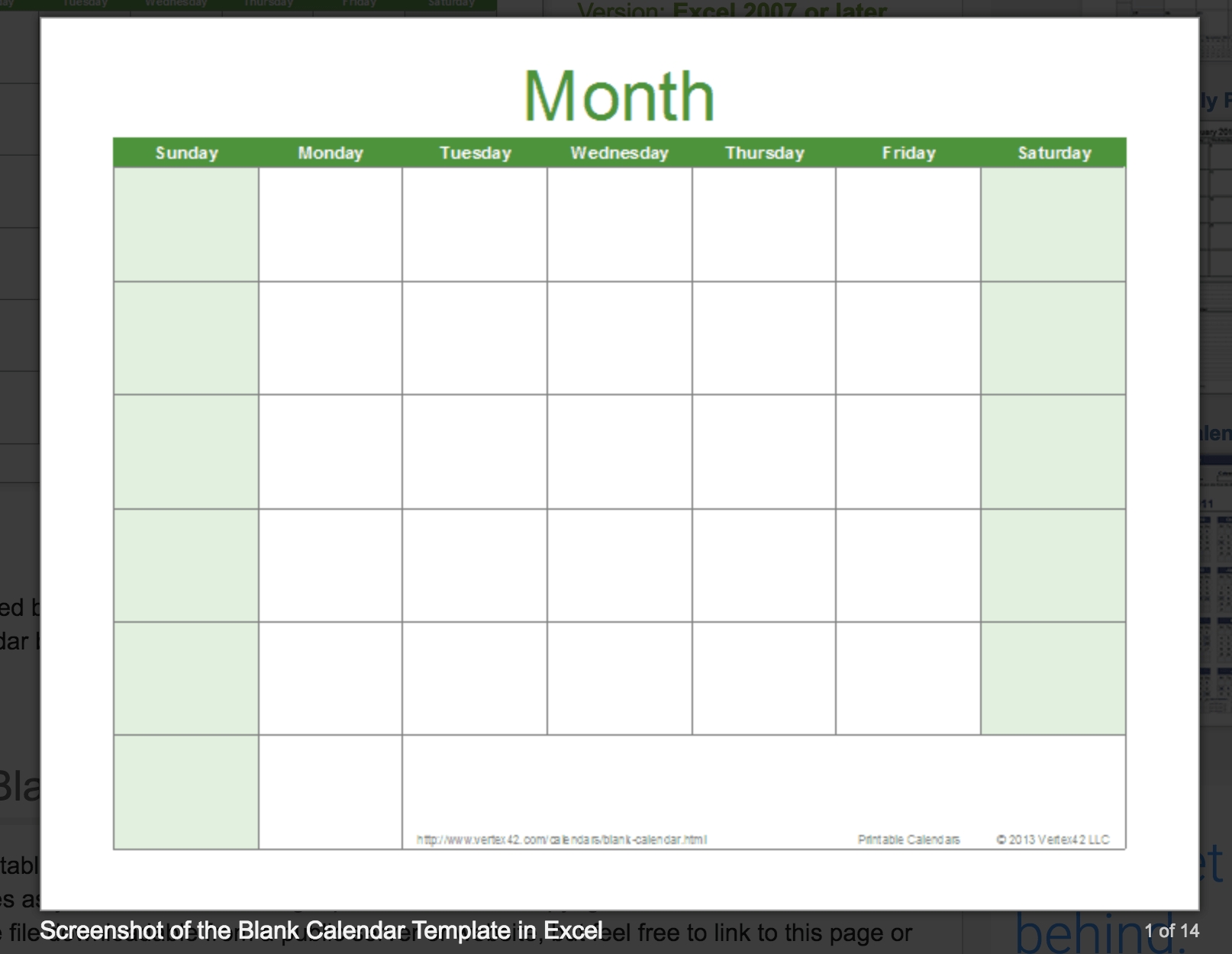 Blank Calendar: Wonderfully Printable 2019 Templates Excel Calendar Template Vertex42