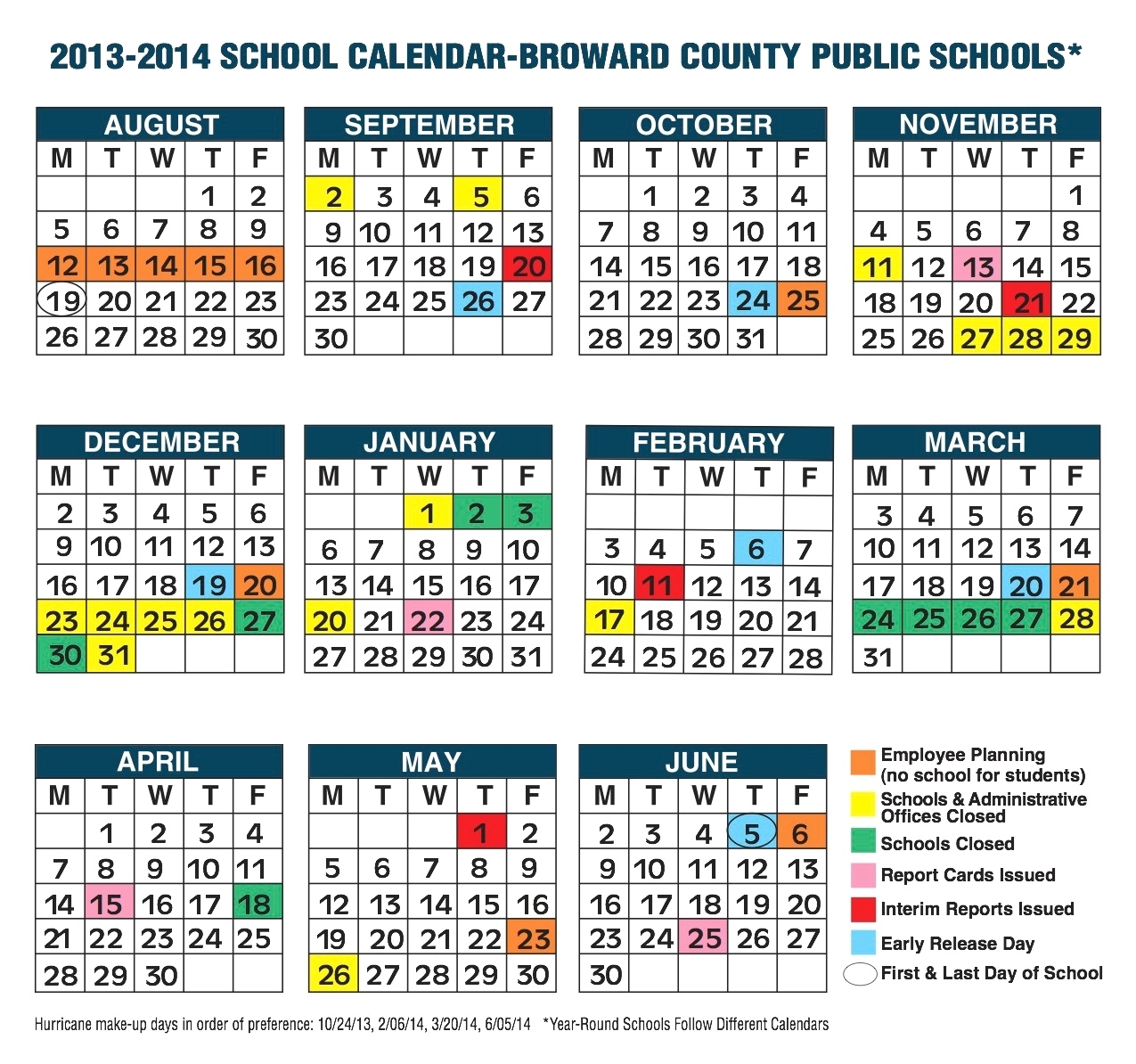 Broward Public School Calendar Broward County School Calendar School Calendar In Broward County