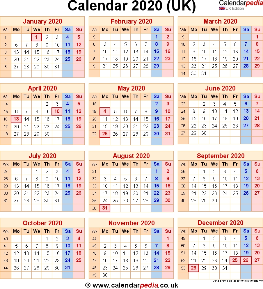 Calendar 2020 Uk With Bank Holidays &amp; Excel/pdf/word Templates May 2020 Calendar Uk