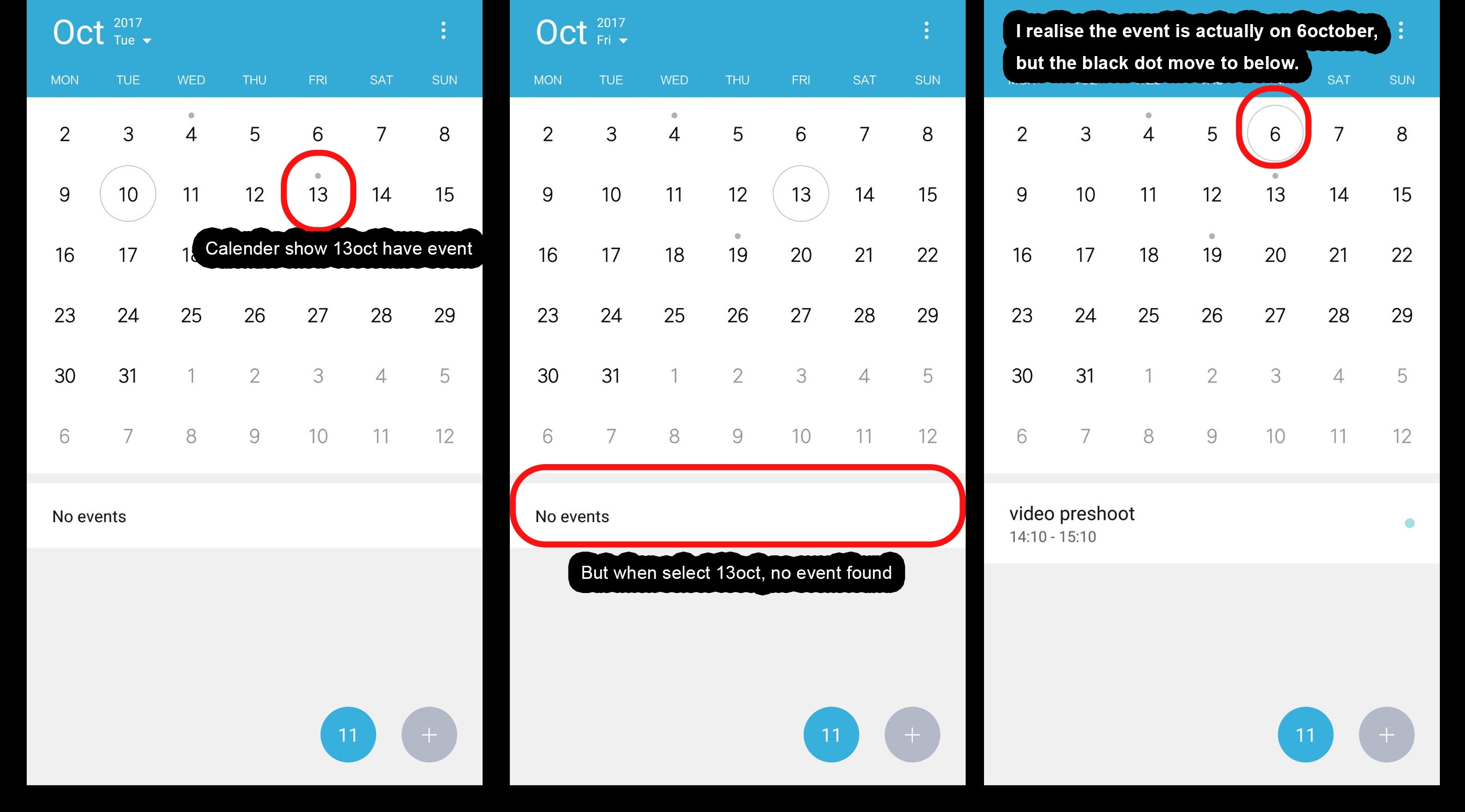 Calendar Black Dot Show On Wrong Date - Bugs - Xiaomi Miui Official Calendar App Icon Shows Wrong Date