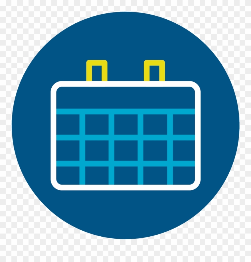 Calendar - Calendar Icon Circle Png Blue Clipart (#1463708) - Pinclipart Calendar Icon Png Blue