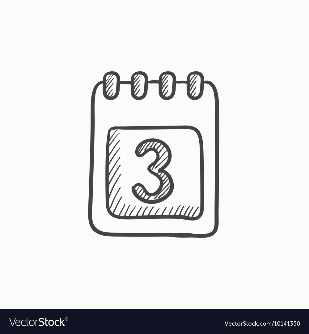 Calendar Sketch Icon Royalty Free Vector Image Calendar Icon For Sketch