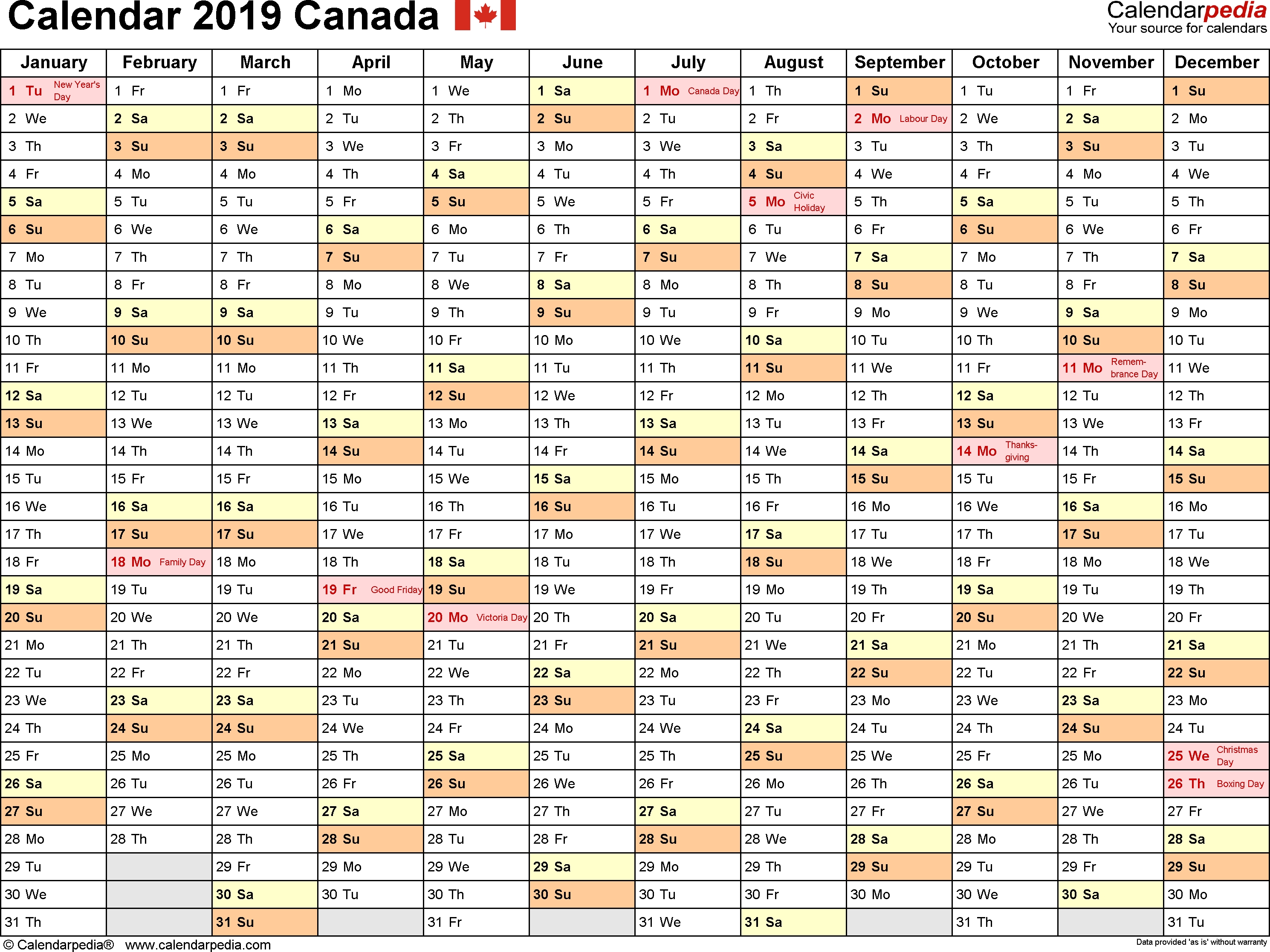 Canada Calendar 2019 - Free Printable Excel Templates Exceptional 2020 Excel Calendar Canada