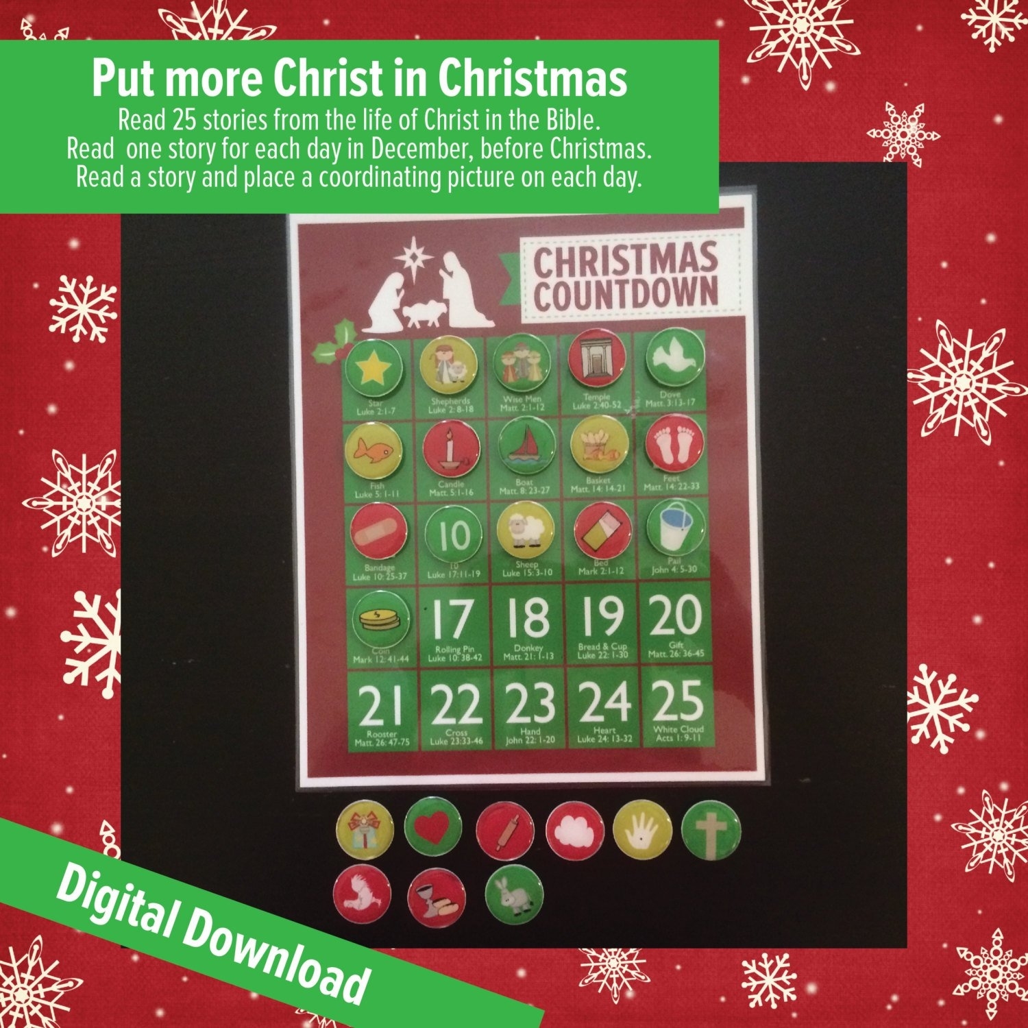 Christmas Countdown Calendar 100 Days Printable Blank Calendar Template