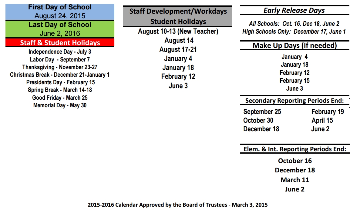 Decker Prairie Elementary - School District Instructional Calendar School Calendar Tomball Isd