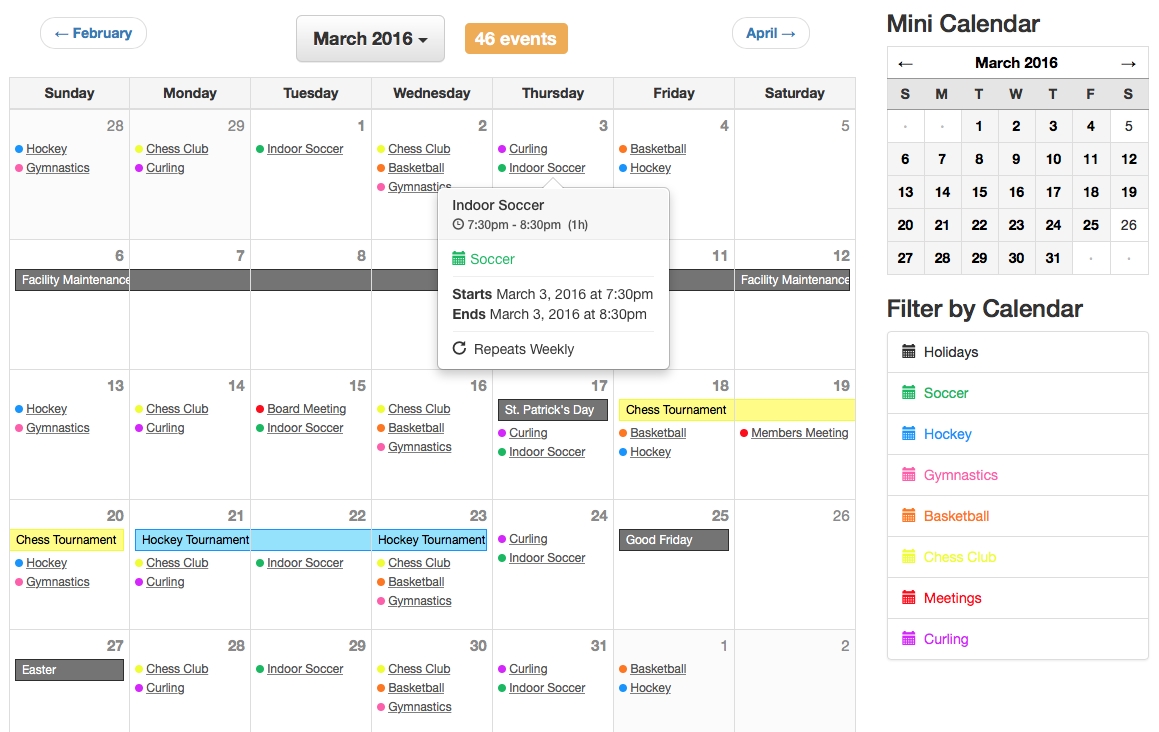 Ee Calendar 3.x - Month Tag | Solspace Documentation Calendar Month To View