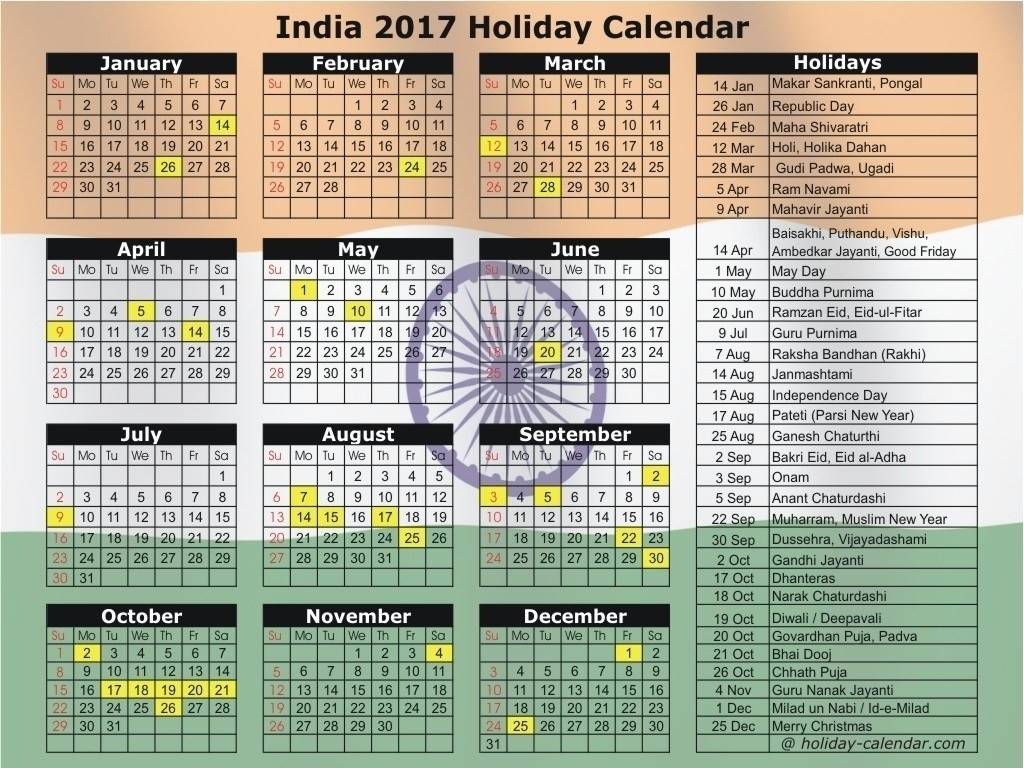 Extraordinary 2020 Calendar With Indian Holidays • Printable Blank 2020 Calendar India Holidays