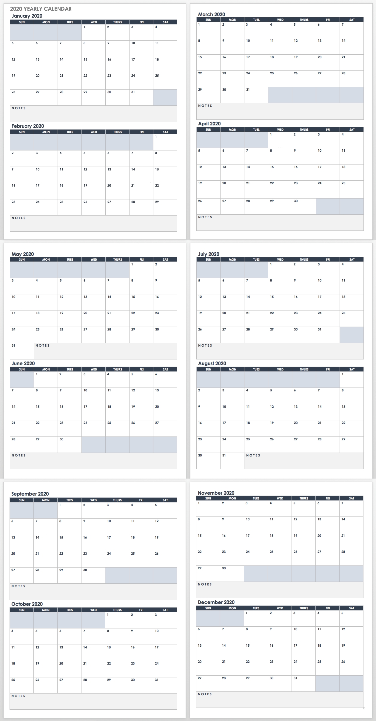 Free Google Calendar Templates | Smartsheet Remarkable Blank Calendar Google Docs