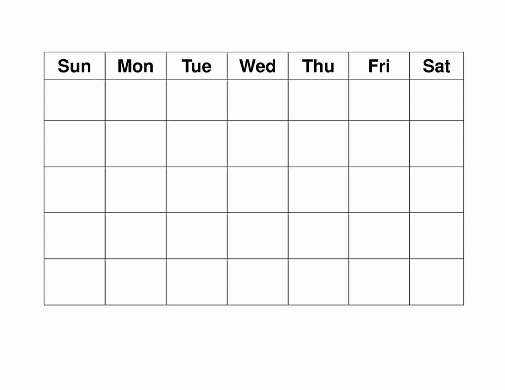Free Printable Blank Calendar Grid Blank Weekly Calendars Printable Free Blank Calendar Grid