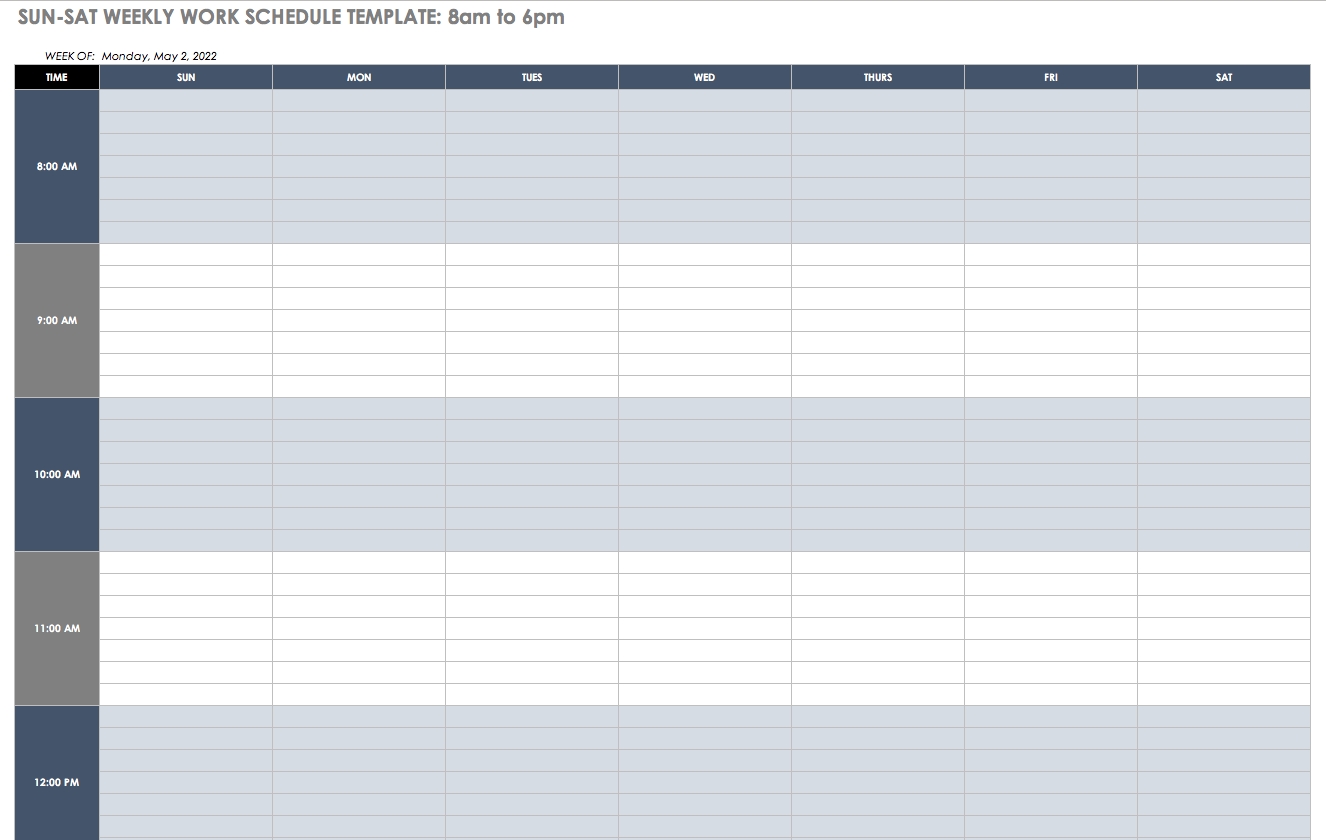 Free Work Schedule Templates For Word And Excel 6 Week Calendar Template Word