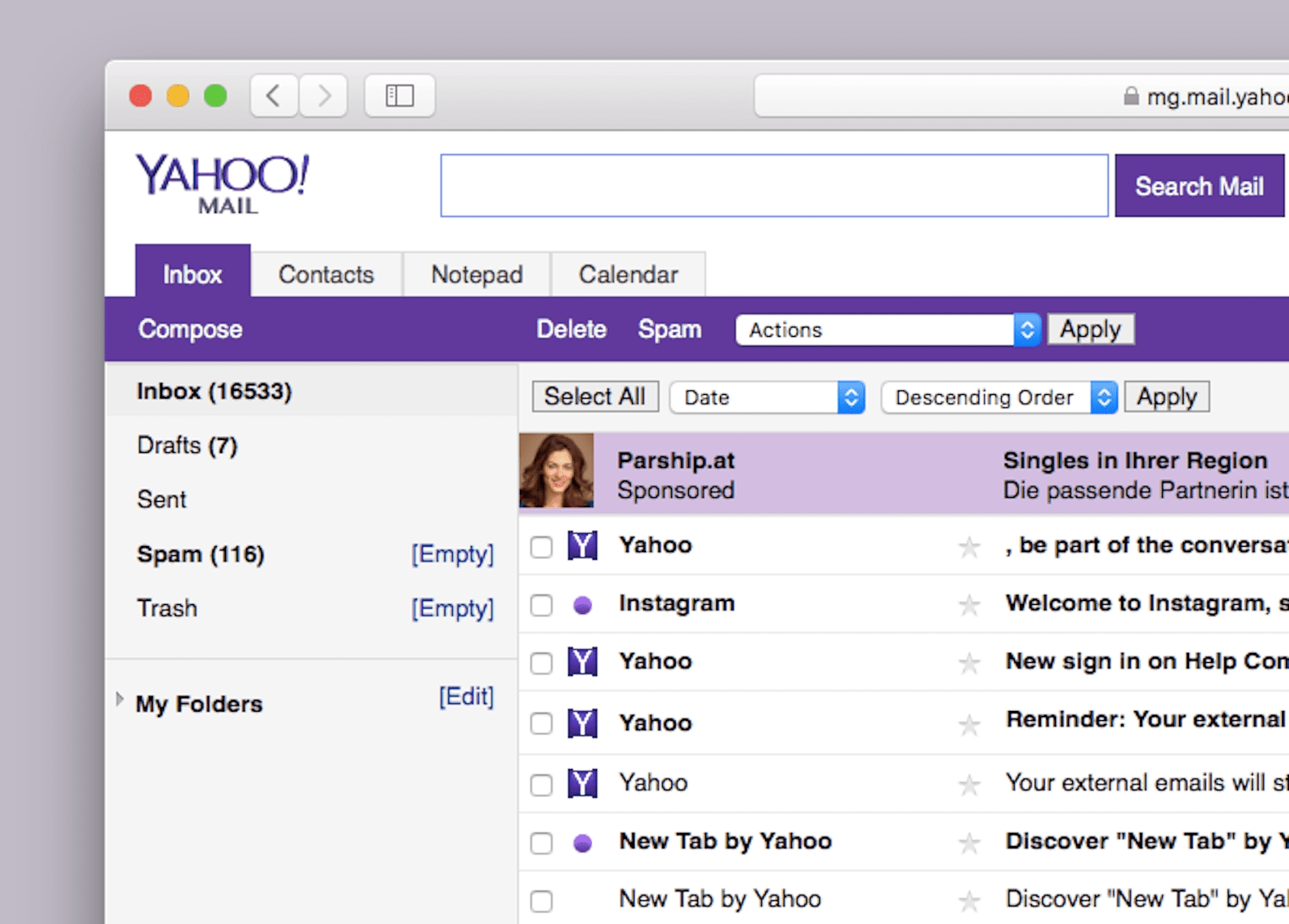 How To Add An Email Signature To Your Yahoo Mail Account No Calendar Icon In Yahoo Mail
