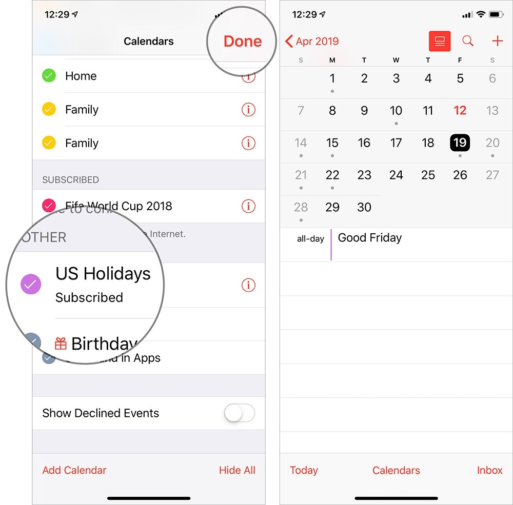 How To Add Us Holidays To Calendar App On Iphone, Ipad, And Mac Iphone 8 Calendar Holidays