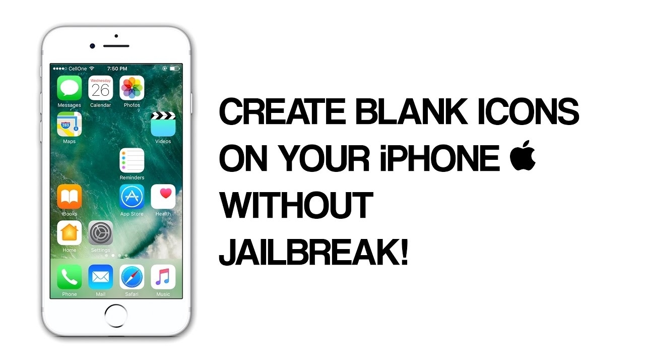 How To Create Blank Icons/transparent Icons On Iphone - Ios 10/10.3 Perky Calendar Icon Blank Ios 11