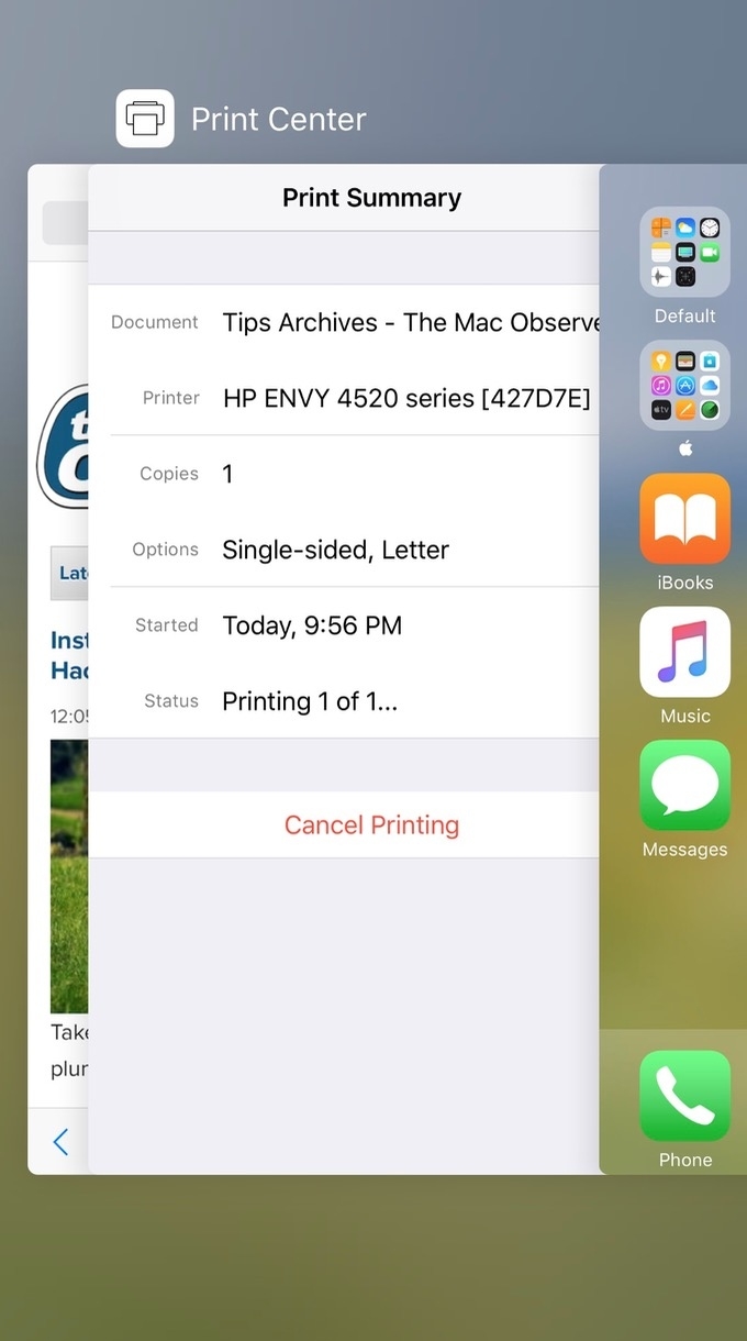 Ios: How To See Your Print Queue (And Cancel A Print Job!) - The Mac Printing Calendar From Ipad