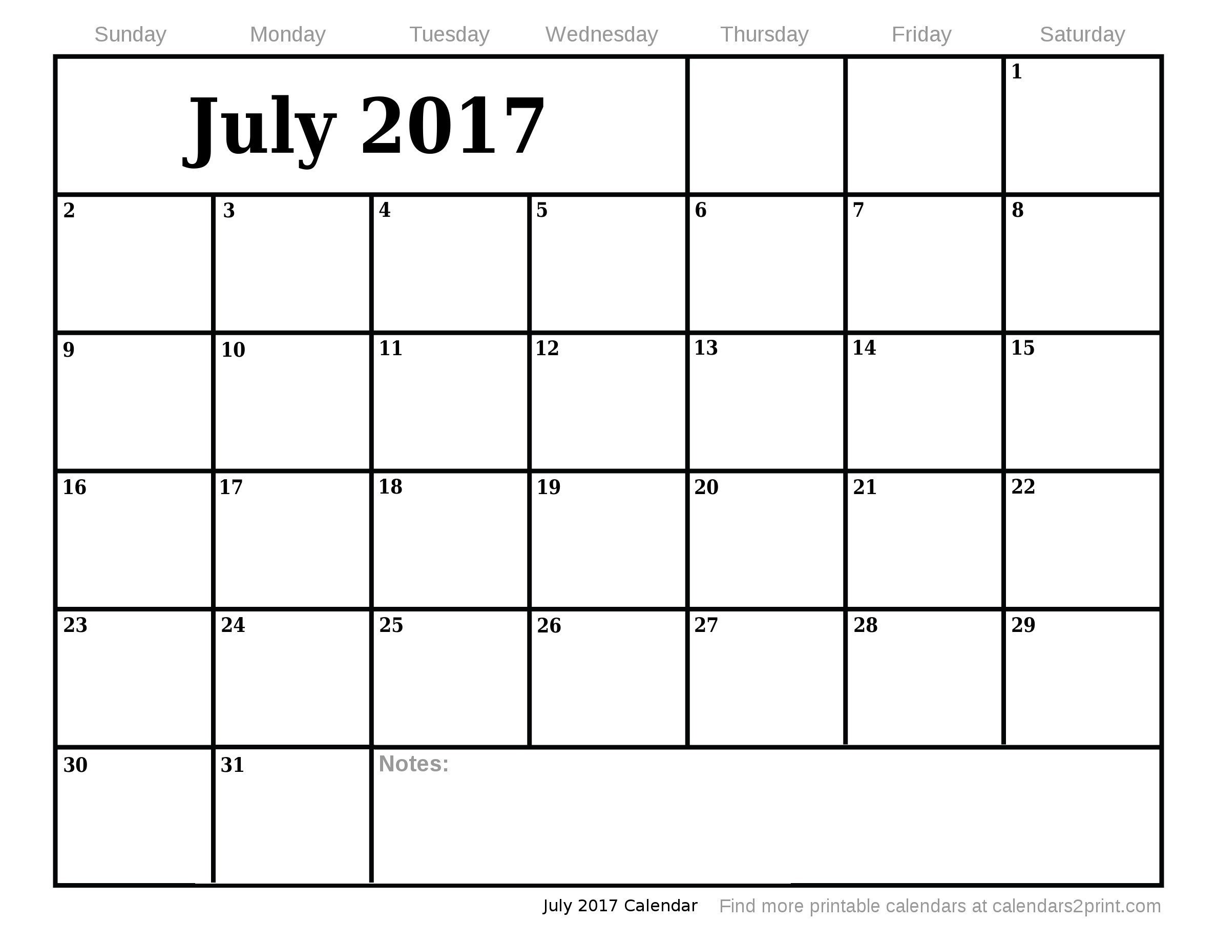 July 17 Calendar | Thekpark-Hadong Dashing Blank Calendar July 17