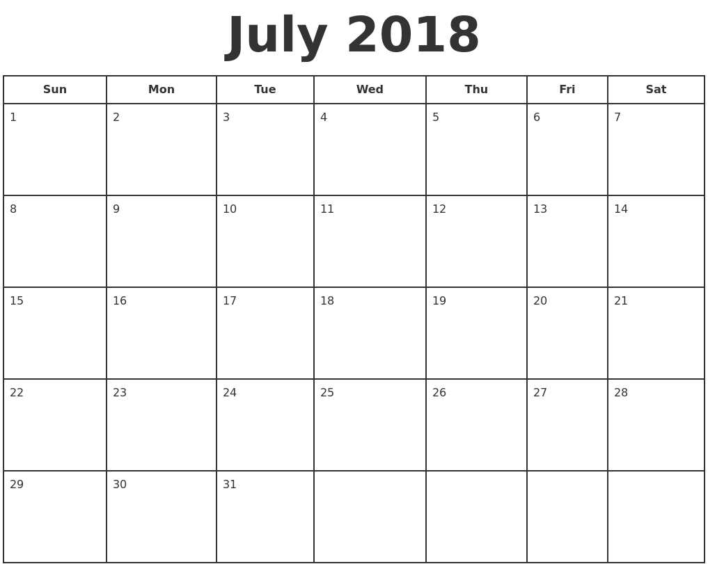 July Calendar Printable - Printable Calendar &amp; Birthday Cards Dashing Blank Calendar July 17