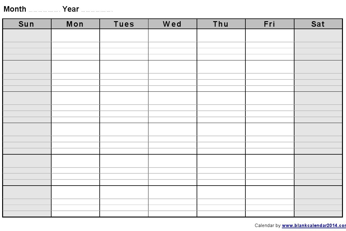Lined Monthly Calendar | Printable Calendar Templates 2019 Blank Calendar With Lines