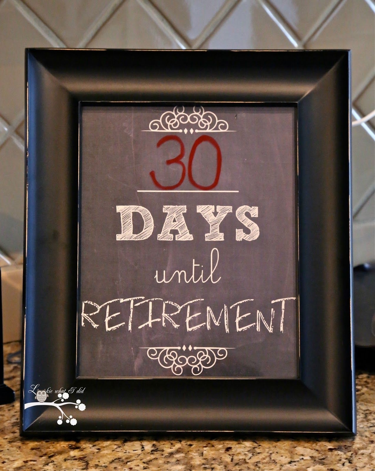 Lookie What I Did: Countdown To Retirement | Craft Ideas Calendar Countdown For Retirement