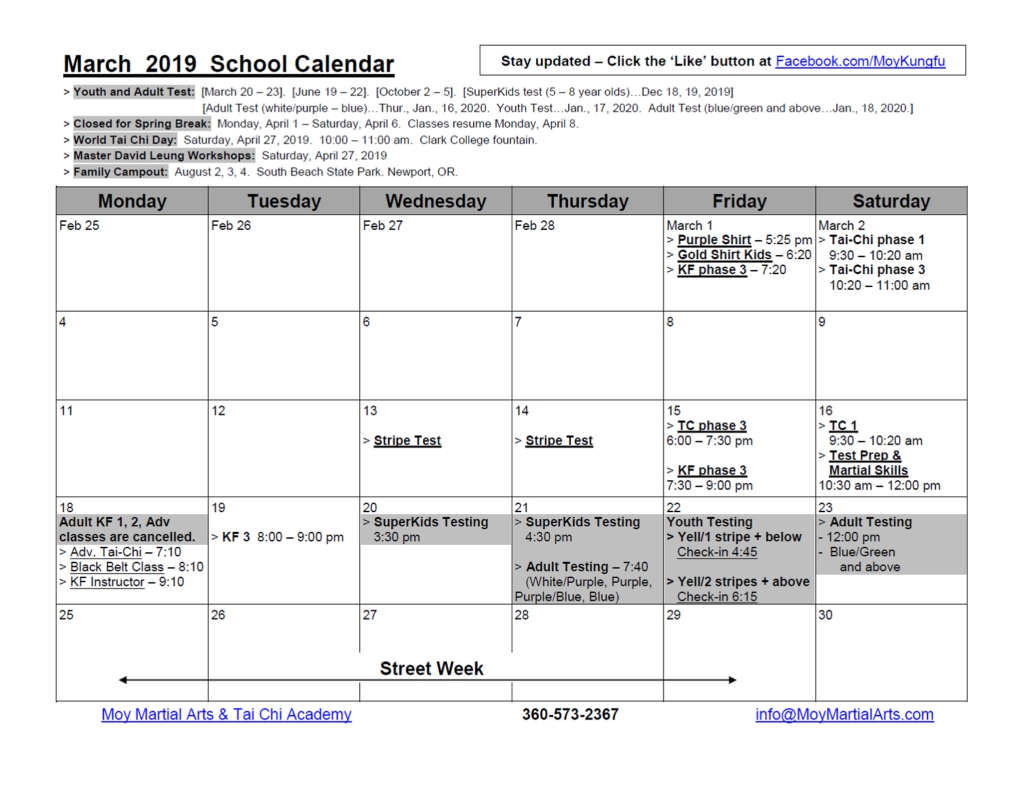 Monthly Calendar Impressive School Calendar Vancouver Wa