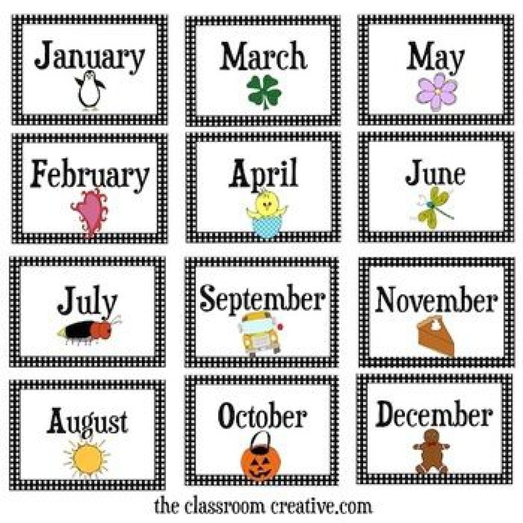 Months Of The Year Calendar Printables | Otohondalongan Calendar Month In Year