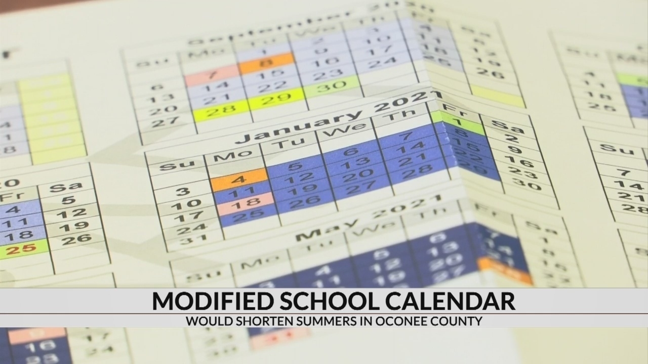 Oconee Co. Schools Propose Modified Calendar Moving Toward Year Impressive School Calendar Buncombe County