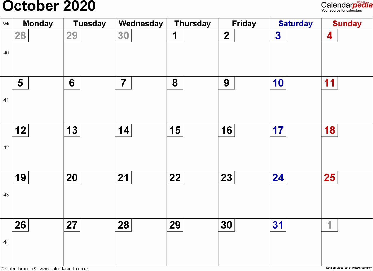 October Calendar Numbers Printable Calendar October 2020 Uk Bank Perky 2020 Calendar Bank Holidays