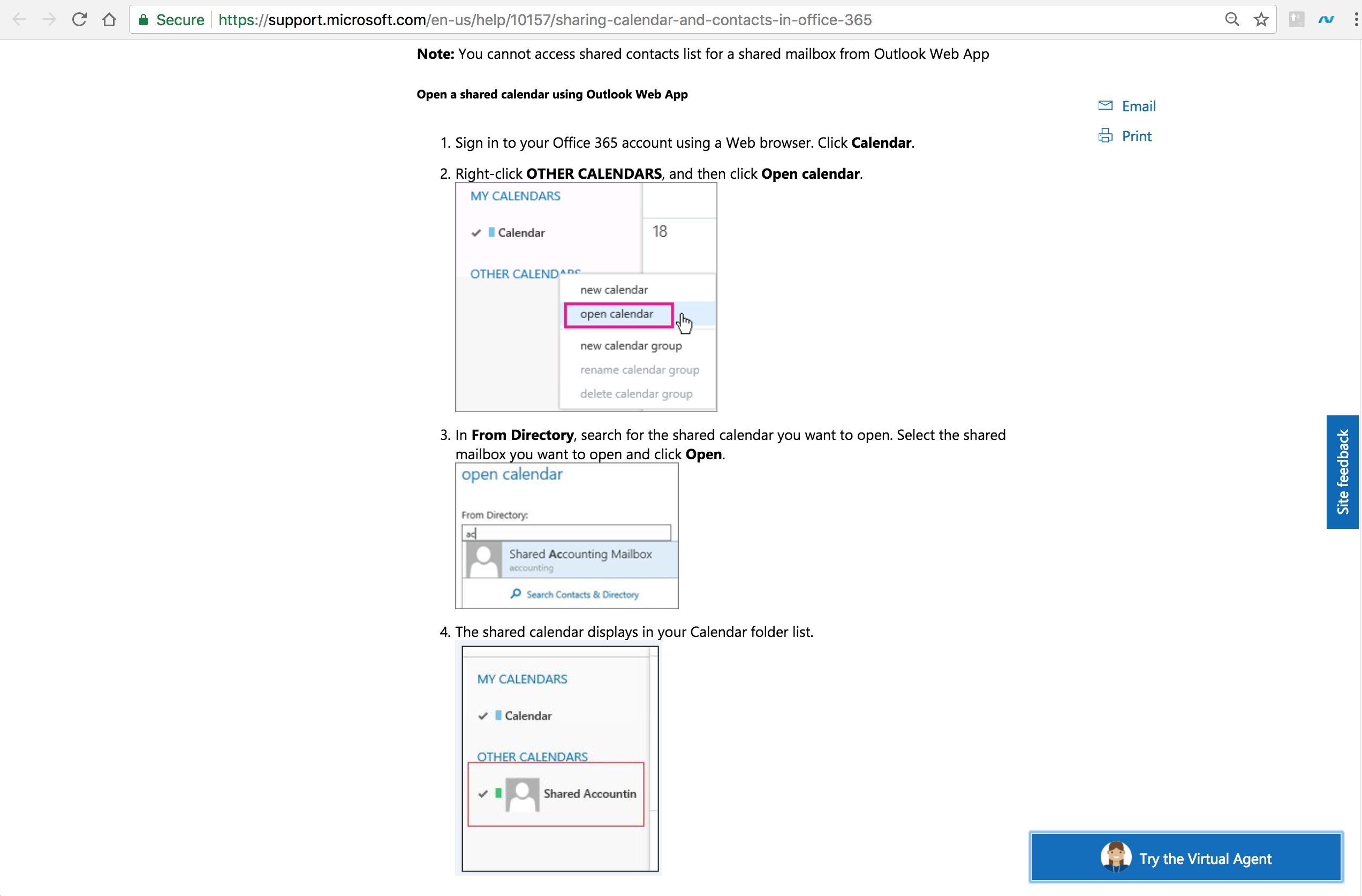 Office365 - Add Calendar Of Colleague On Office 365 - Super User Printing Calendar From Office 365