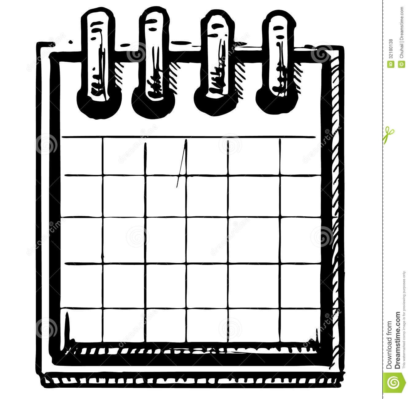 Organizer Or Calendar Stock Vector. Illustration Of Icon - 32180138 Calendar Icon For Sketch
