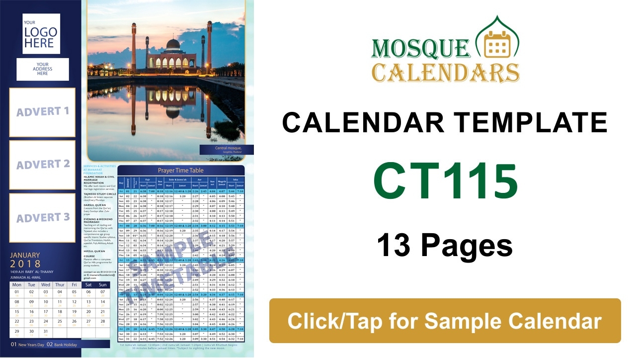 Print Calendar Template - Mosque Calendars Birmingham Uk Calendar Printing Kota Kinabalu