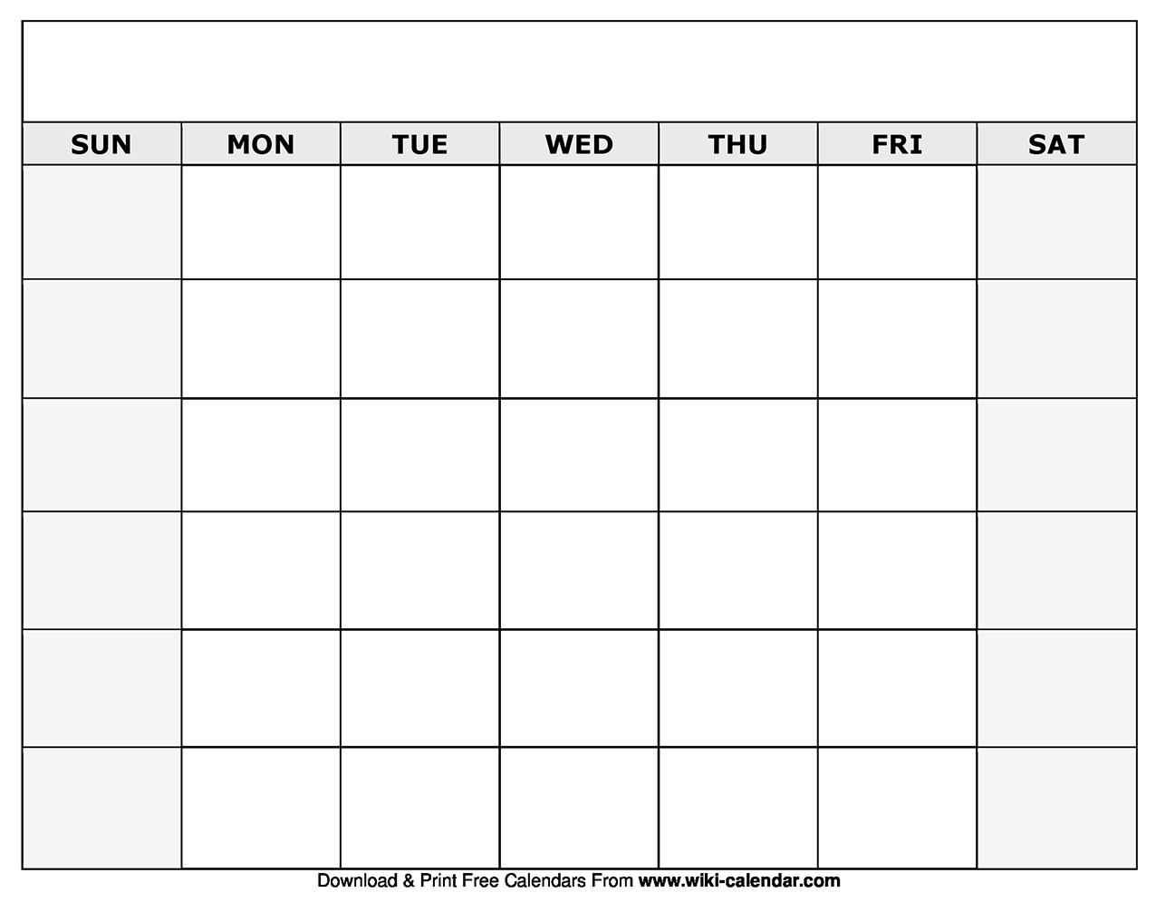 Printable Blank Calendar Templates Exceptional Blank Calendar By Month