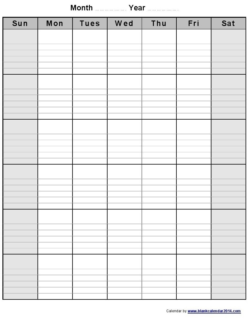 Printable Calendar With Lines | Ten Free Printable Calendar 2019-2020 Blank Calendar With Lines