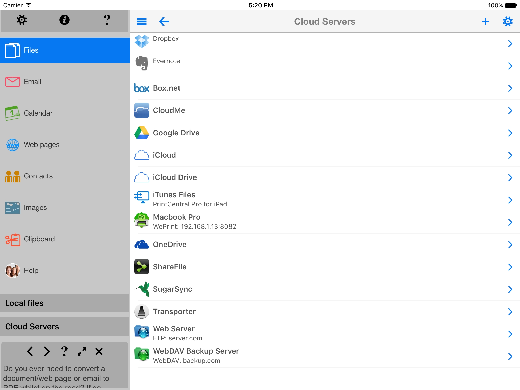 Printcentral Pro: The Best File Management App Printing Calendar From Ipad