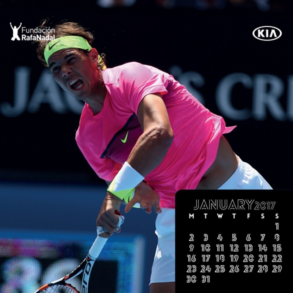 Rafa&#039;s 2019 Calendar – Rafael Nadal Fans Monthly Calendar Rafa Nadal Foundation