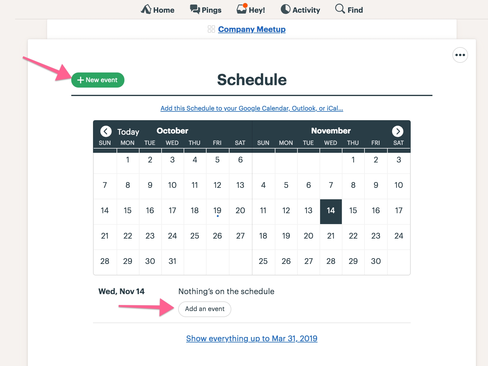 Schedule - Basecamp 3 Help Create A Countdown Calendar In Outlook