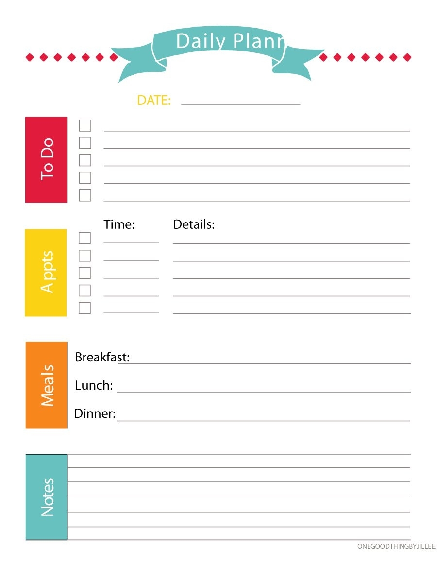 Schedule Template Editable Daily Planner Free Calendar For Calendar Journal Template Kindergarten