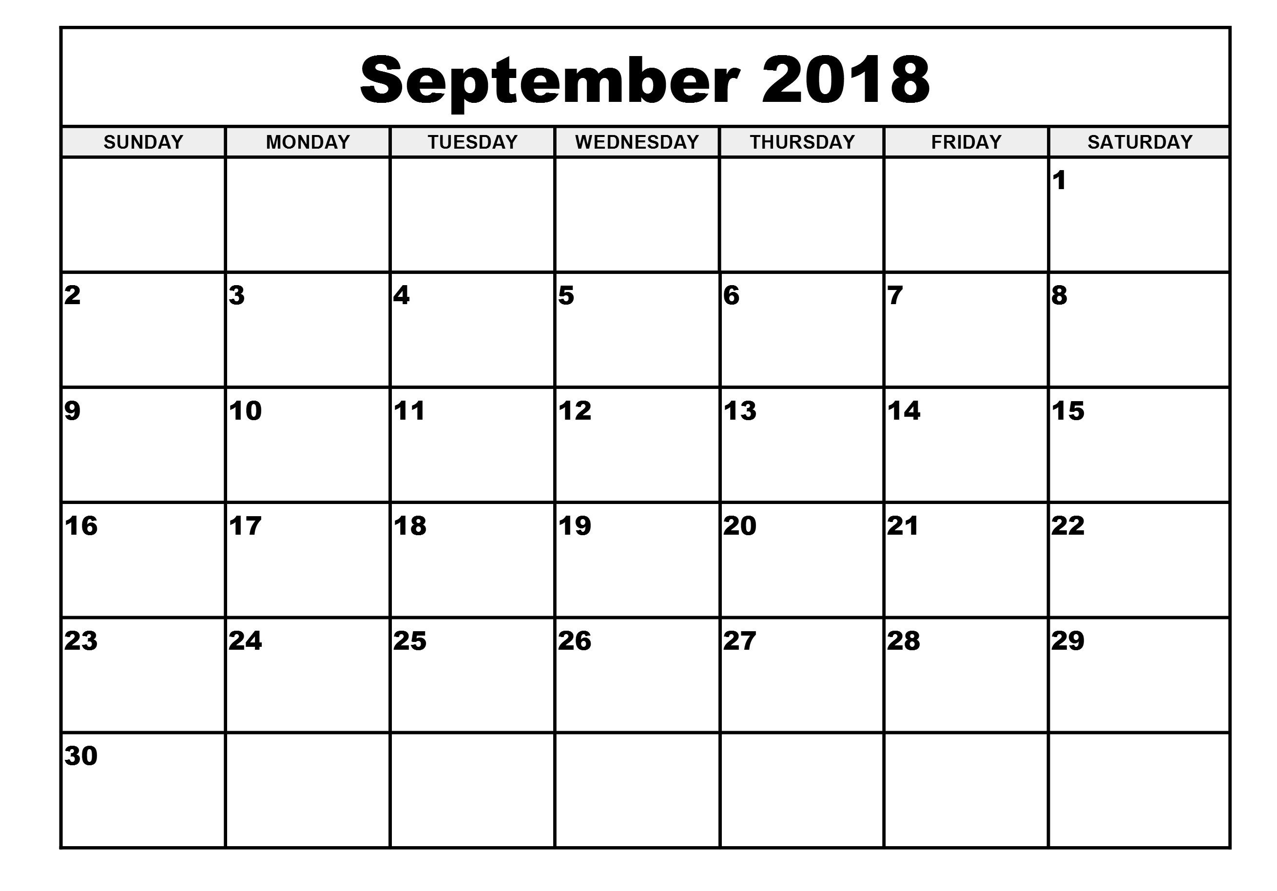 September 2018 Calendar Template Google Docs – Printable Calendar Remarkable Blank Calendar Google Docs