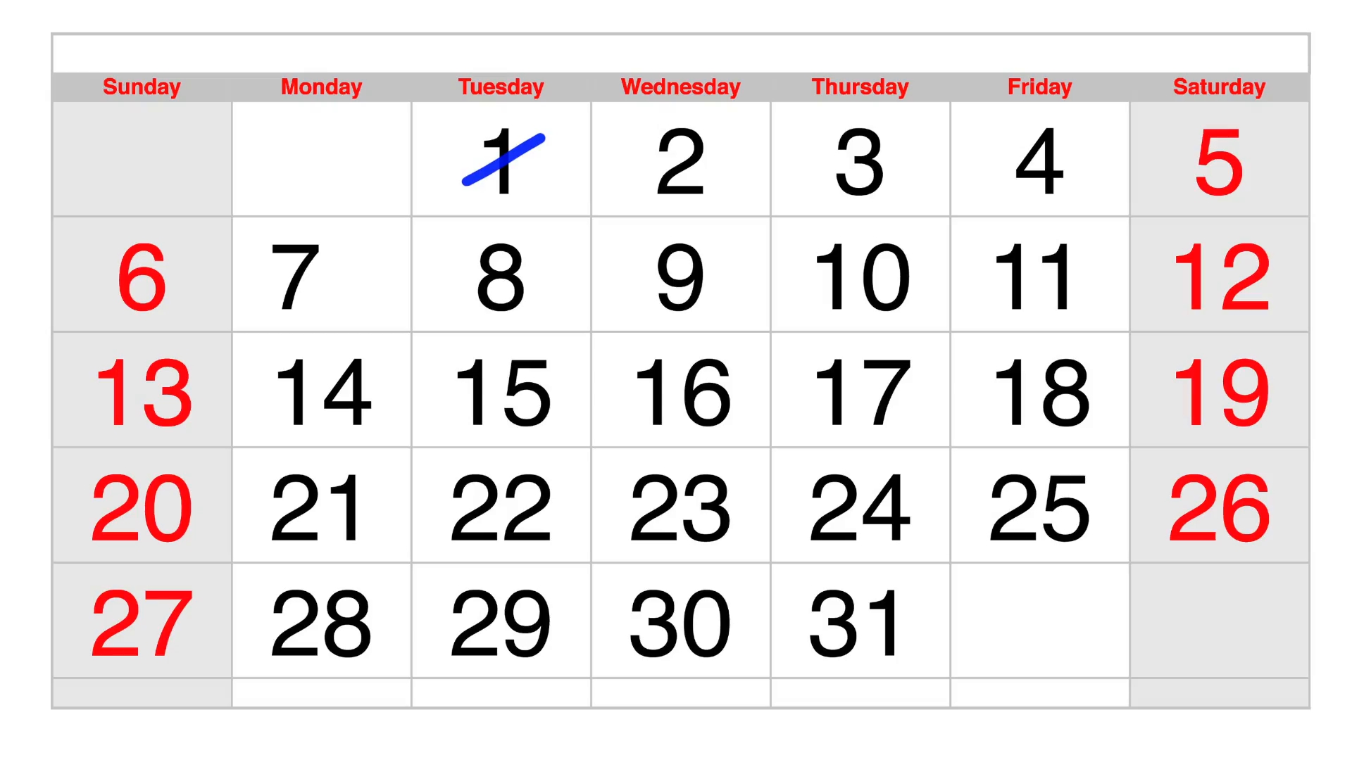 Stop Motion Animation Showing Passage Of Time Through A Calendar 1 Calendar Month Vs 30 Days