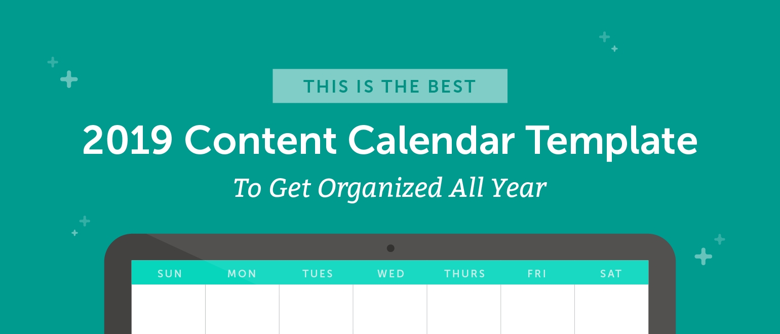 The Best 2019 Content Calendar Template: Get Organized All Year Calendar Html Template Free Download