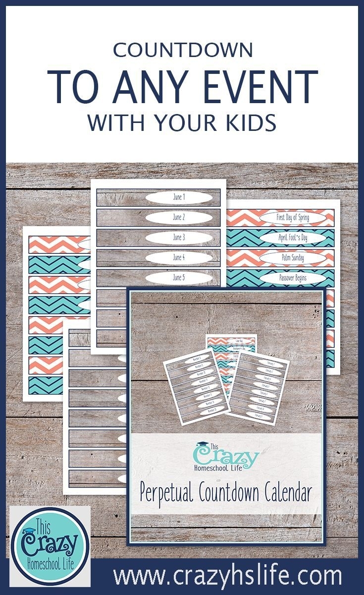 The Printable Perpetual Countdown Calendar | Family Life And Tear Off Countdown Calendar Uk