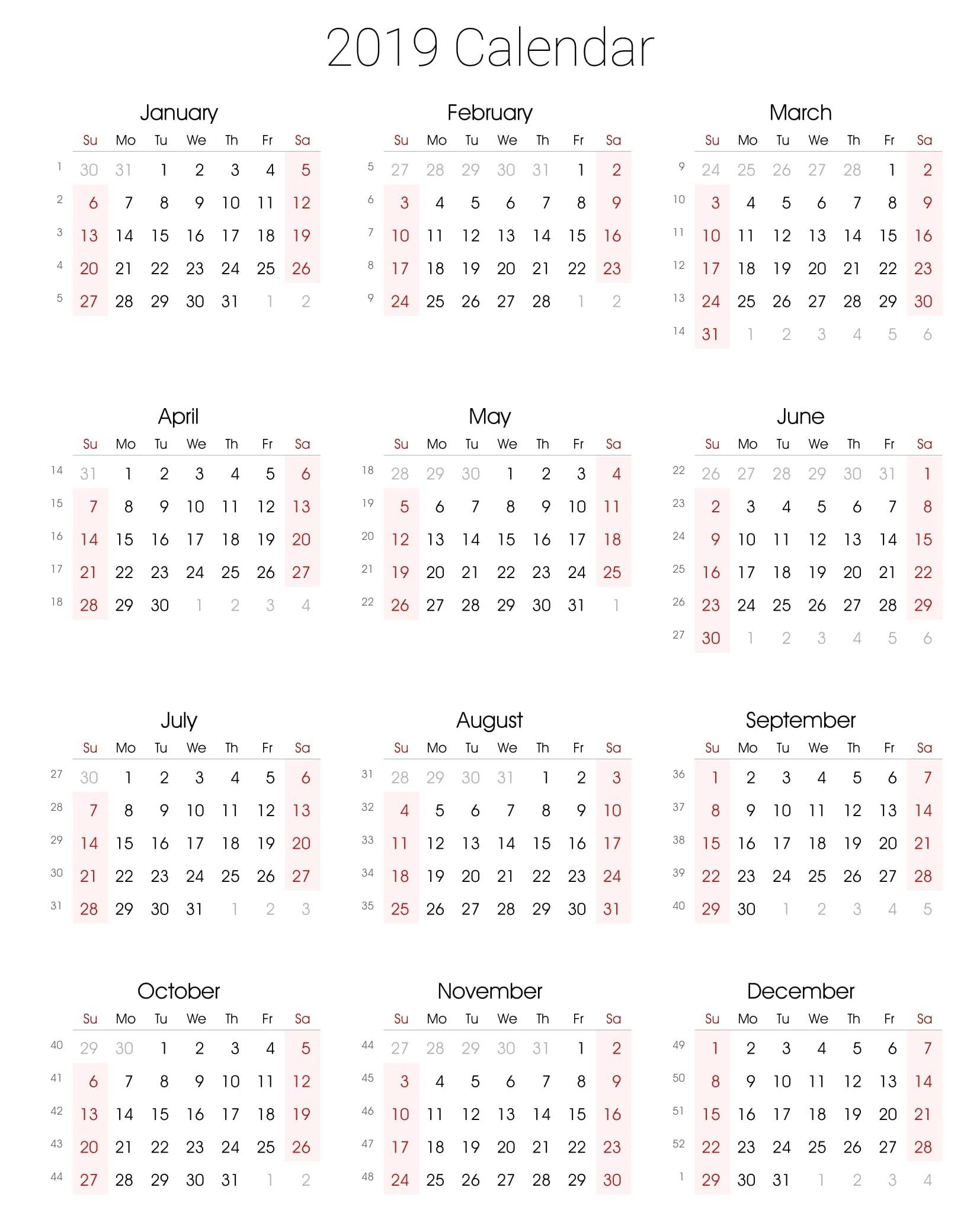 Calendar Template By Vertex42 – Printable Blank Calendar Template