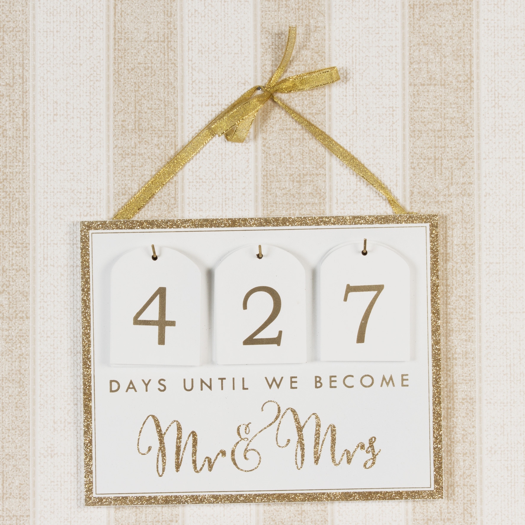 Wedding Countdown Calendar Days Till We Become Mr &amp; Mrs Wedding Countdown Calendar Uk