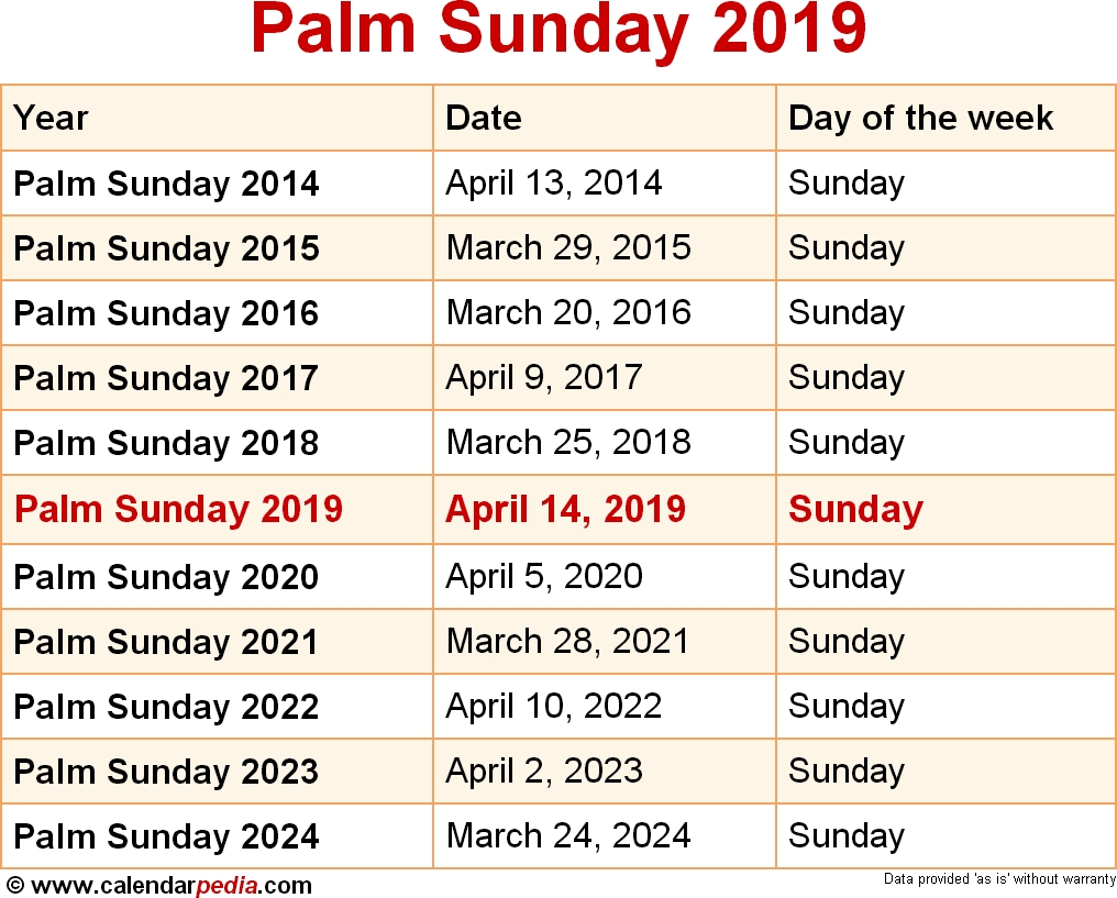 When Is Palm Sunday 2019 &amp; 2020? Dates Of Palm Sunday Dashing 2020 Calendar Sri Lanka