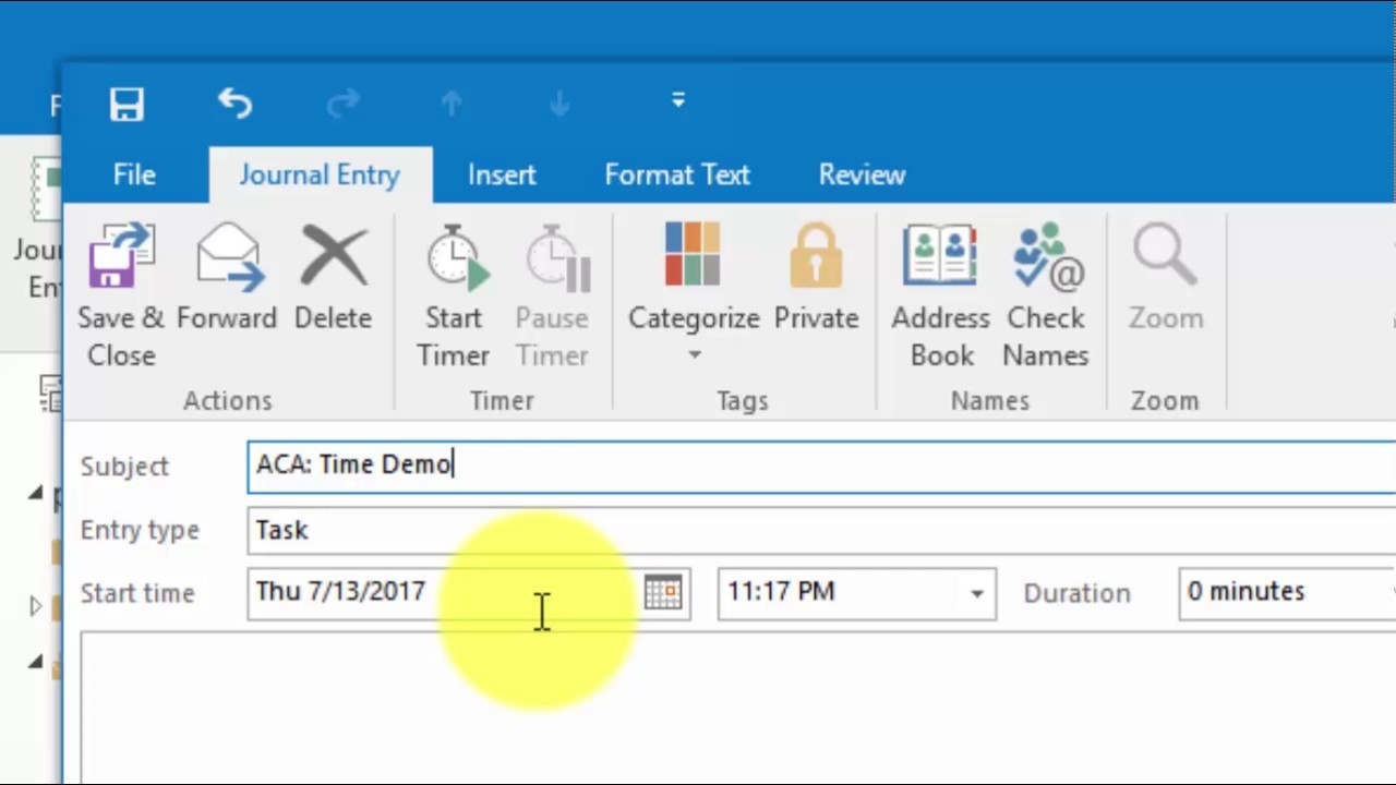 Where To Find The Task Timer In Outlook 2013 &amp; 2016 - Youtube Create A Countdown Calendar In Outlook